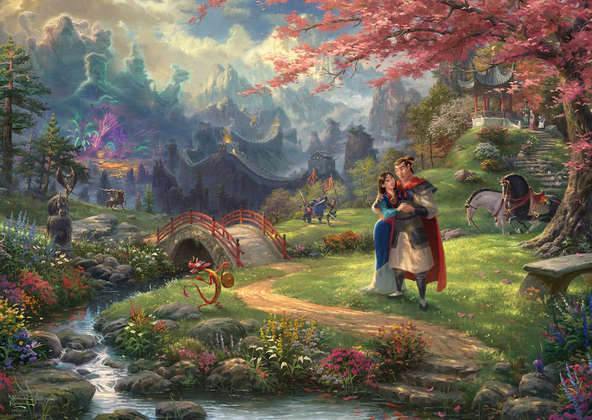 Schmidt legpuzzel disney mulan 1000 stukjes thomas kinkade.