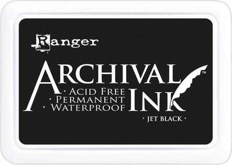Ranger industries ranger archival permanent ink pad - jet black - zwart