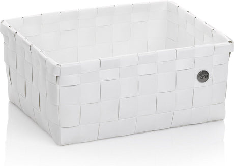 Kela badkamer - neo mand 24x31x14 cm - polypropyleen - wit