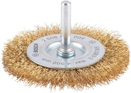 Bosch - schijfborstel, vermessingd 75 mm, 0,2 mm, 4500 u min, 10 mm