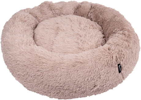 District 70 fuzz donut hondenmand - sand – extra large ø 100 cm xl