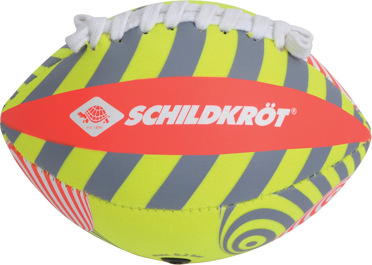 Schildkröt american football mini neopreen bal, maat 2, kindvriendelijk.