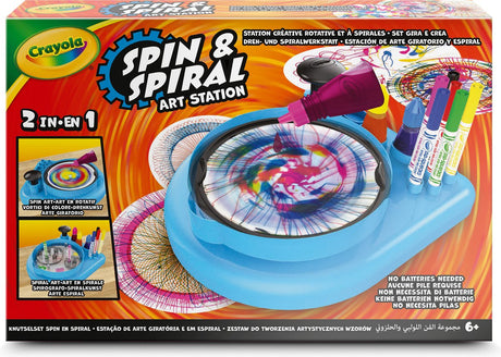 Crayola - hobbypakket - spin spiral art station - set om mandala's en wervelingen voor kinderen