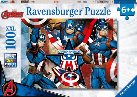 Ravensburger puzzel captain america - legpuzzel - 100 xxl stukjes