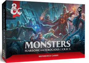 Dungeons dragons reference cards - monsters (fearsome and ferocious)