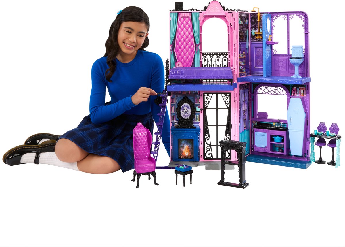 Monster high boe-tique hotel - poppenhuis met spookachtige verrassingen