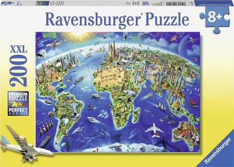Ravensburger puzzel de wereld in symbolen - legpuzzel - 200 stukjes