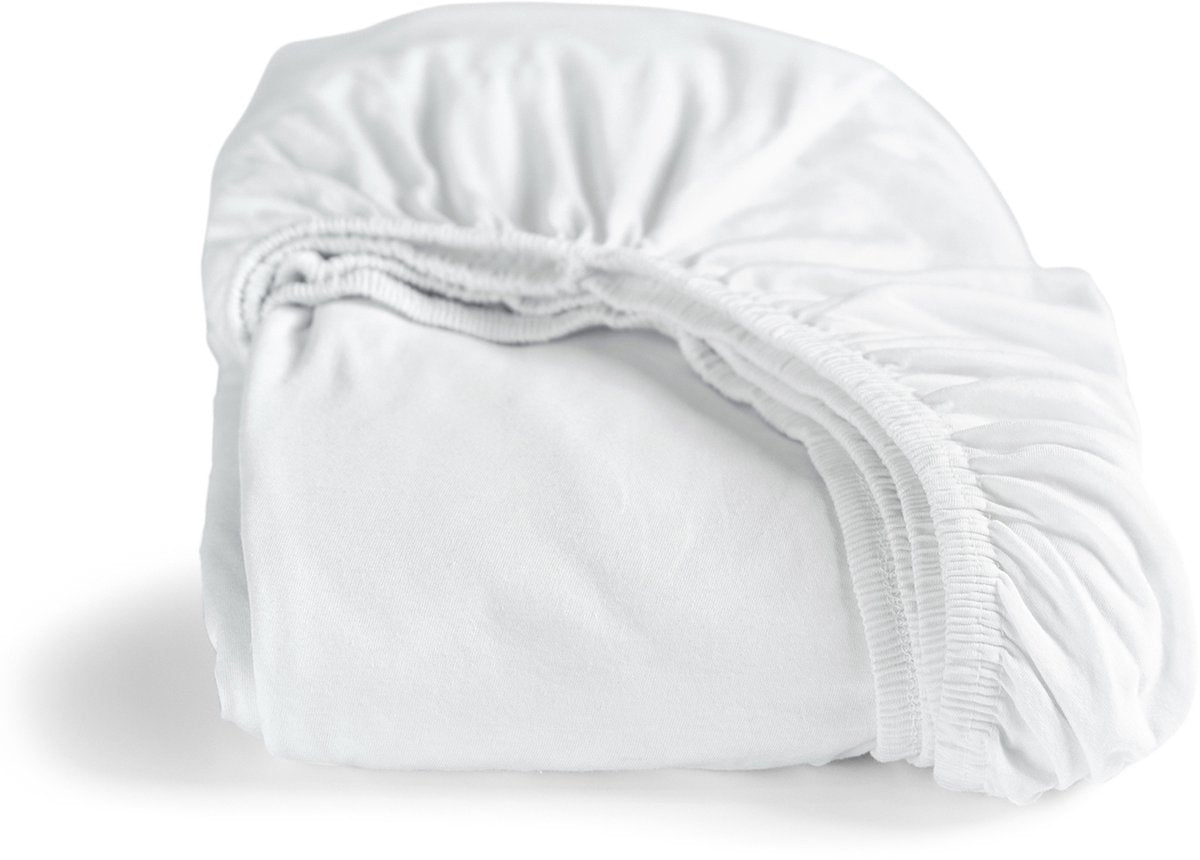 Cinderella - hoeslaken - tot 35 cm matrashoogte - jersey - 160x200 cm 210 cm - wit