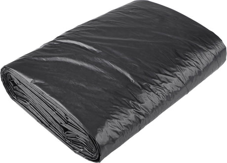 Cover copenhagen pro bouwfolie - ldpe - 4 x 6 meter - 24mu extra dik - zwart - afdekfolie voor klussen, verven, camping, tuinmeubilair en transport - bescherming tegen vuil en weer