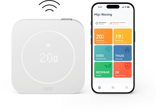 Tado° draadloze temperatuursensor x (2e gen.) - uitbreiding voor x - temperatuur luchtvochtigheid - matter - wit