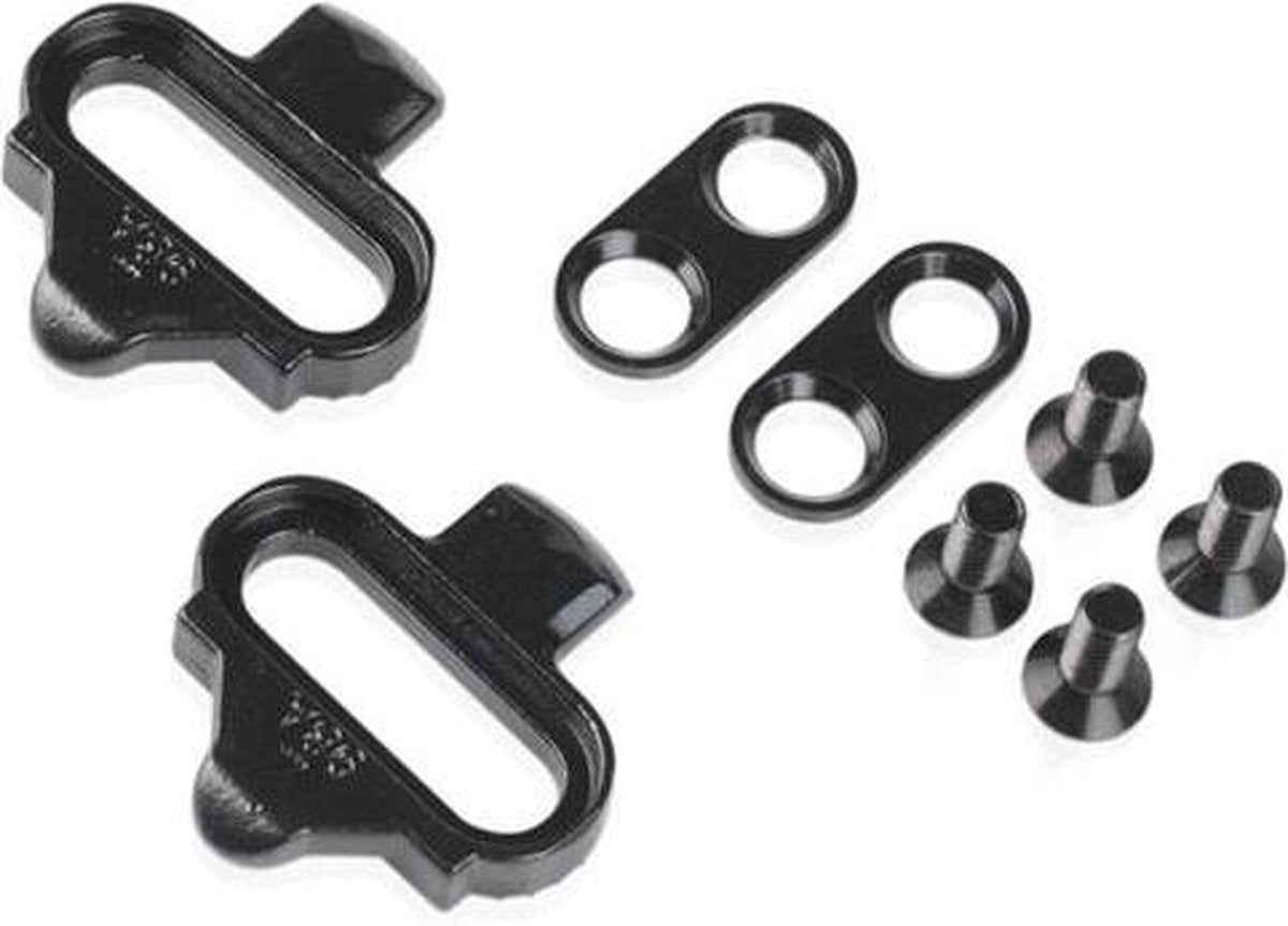 Xlc pd-x02 schoenplaatjes voor shimano spd pedalen - geen speling - zwart