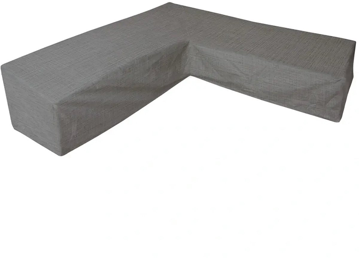 Eurotrail waterdichte hoes voor l vormige loungeset, hoekbank, cantonic 330x330x100 70 cm, grijs