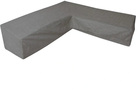 Eurotrail waterdichte hoes voor l vormige loungeset, hoekbank, cantonic 330x330x100 70 cm, grijs
