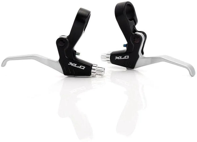 Xlc remgreep bl-v01 – voor v-brake – duimschakelaar – aluminium – zwart zilver - links