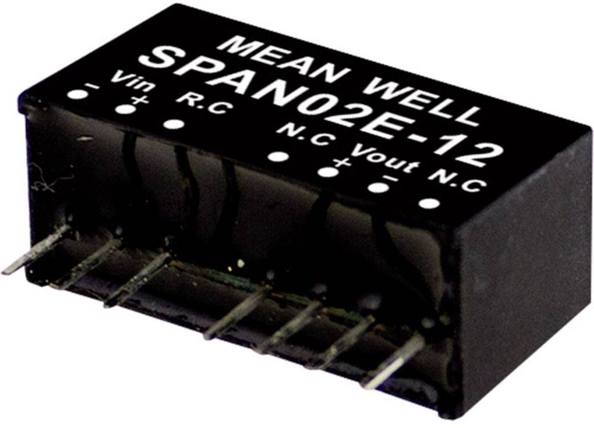 Mean well span02b-12 dc dc-convertermodule 167 ma 2 w aantal uitgangen: 1 x inhoud 1 stuk(s)