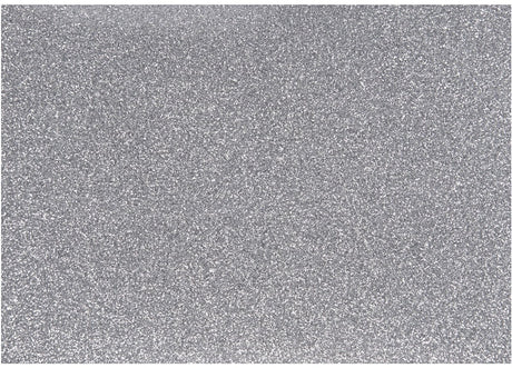 Creativ company opstrijkfolie glitter zilver, a5