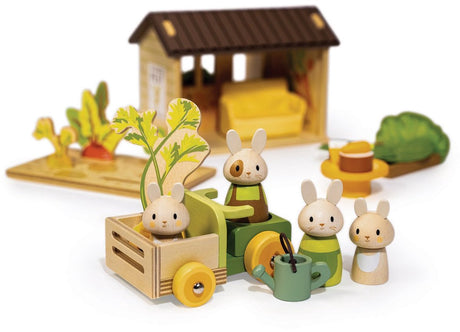 Tender leaf houten speelgoed konijn wortelveld bunny's carrot patch.