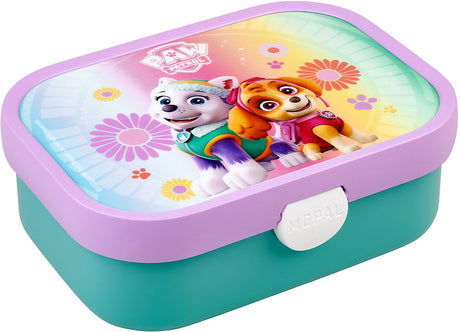 Mepal lunchbox campus - 750 ml - broodtrommel met vakjes voor kinderen - geschikt voor 4 boterhammen - paw patrol girls