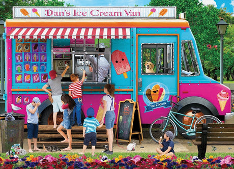 Eurographics - dan's ijscowagen [dan's ice cream van] - paul normand - 1000 stukjes 68×48cm (b×h) - legpuzzel