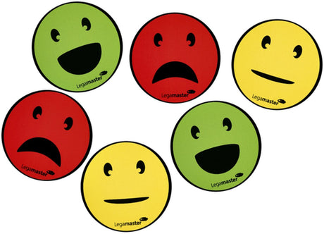 Legamaster magnetisch symbool emoticon assorti 50mm 6st