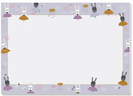 Sigel bureauonderlegger bunny ballerinas formaat a3 30 vel afscheurbaar