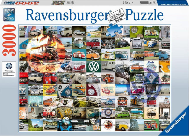 Ravensburger puzzel 99 vw bulli moments - legpuzzel - 3000 stukjes