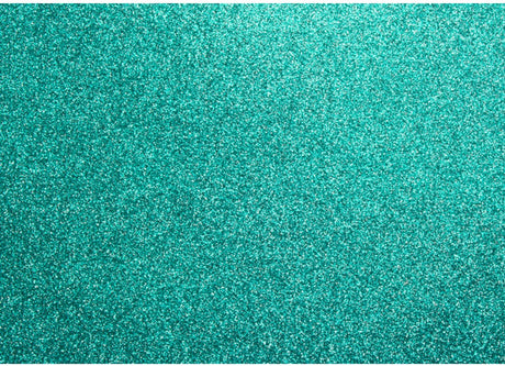 Kangaro glitterkarton - turquois - 50x70cm - pak ã 10 vel - k-0060k21