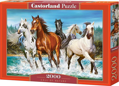 Castorland call of nature – puzzel – 2.000 stukjes – satijnen afwerking – perfecte pasvorm – europese kwaliteit