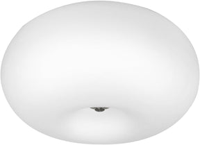 Eglo optica - plafondlamp - ø35 cm - nikkel-mat - wit