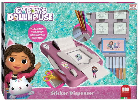 Multiprint gabby's poppenhuis stickermachine set