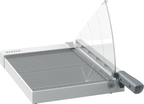 Leitz precision home office snijtafel a4 met mesbeveiliging en lichttechnologie voor thuiskantoor thuiswerken - snijdt 10 a4-vel - antraciet