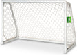 Exit toys exit scala aluminium voetbaldoel 120x80cm - weerbestendig - voetbal goal - voor kinderen - tuin - wit