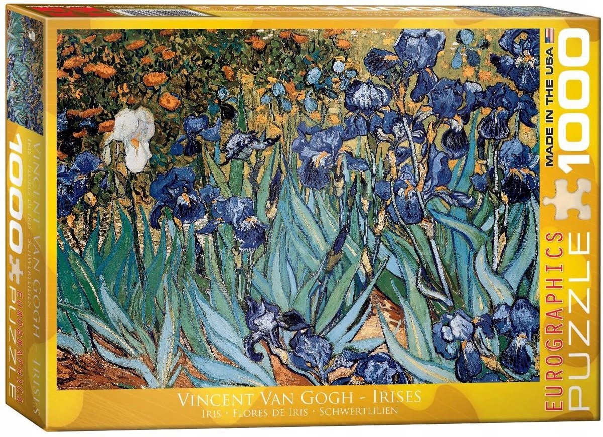 Eurographics - irissen - vincent van gogh - 1000 stukjes 68×48cm (b×h) - fine art legpuzzel