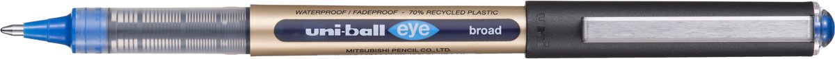 Uni-ball rollerpen eye eco 150e breed blauw | 12 stuks