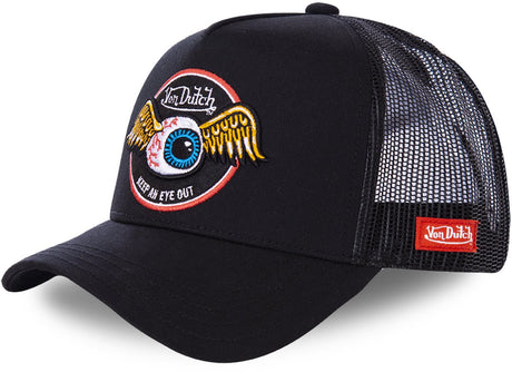 Von dutch - snapback trucker cap rag blk | one size | verstelbaar | druksluiting - zwart one size