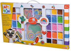 Simba - strijkkralen - art fun 6000 strijkparels - set met stekkerbord - verschillende kleuren