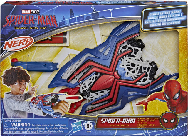 Hasbro marvel studios spider-man brand new day - nerf web strike blaster
