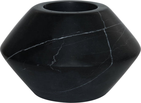 Tak design theelicht maysa 3 - marmer - 12 x 7 cm - zwart