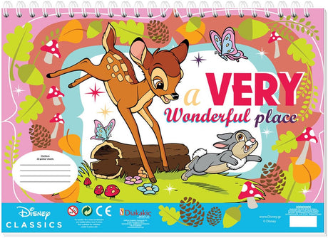 Disney bambi kleurplaten met stencil en stickervel