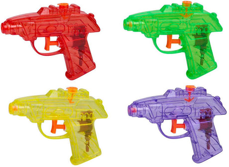 Edco eddy toys waterpistool - set 4 stuks - 11,5 cm - meerdere kleuren