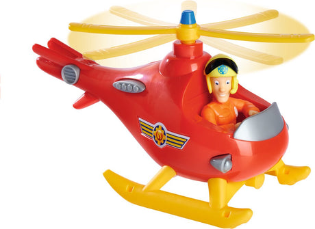 Simba - brandweerman sam wallaby met tom thomas figuur - helikopter - speelgoedvoertuig - vanaf 3 jaar