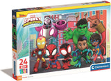 Clementoni legpuzzel super color maxi spidey, 24st.