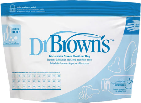 Dr. brown's magnetron sterilisatiezakjes - 5 stuks - tot 30 keer herbruikbaar