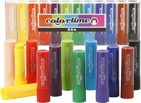 Colortime soft color stick krijt kleur, 12st.