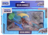 Johntoy zeedieren speelset - animal world - 8-delig speelgoed.