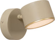 Lucide gian - wandlamp - led dimbaar - 1x9w 2700k - taupe