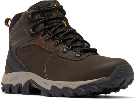 Columbia newton ridge plus ii waterproof heren wandelschoenen - cordovan, squash 41