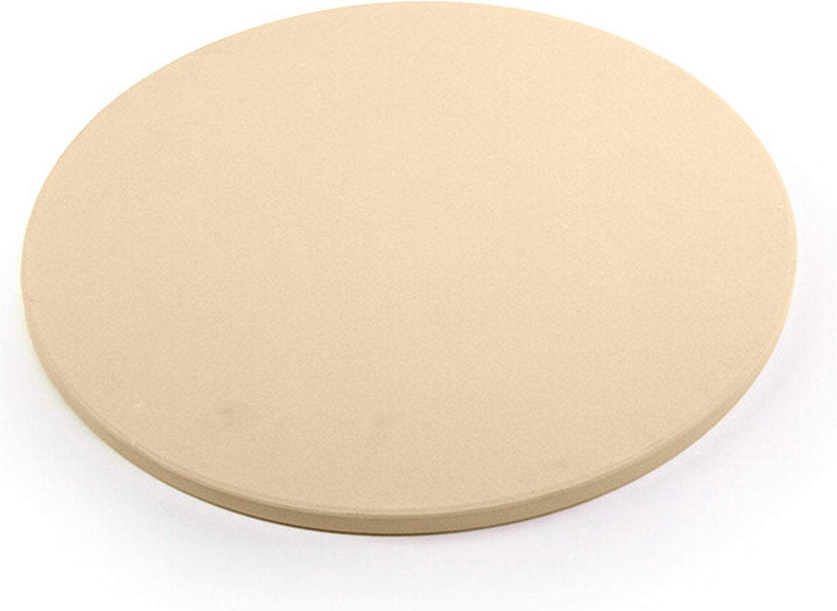 Yakiniku pizzasteen - medium - 16 inch - diameter 36,5 cm - keramiek - pizzasteen kamado - krokante pizzabodem - bbq accessoire