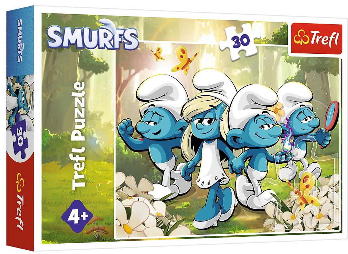 Trefl puzzel smurfen avontuur - smurfs the movie 2024 - kinderpuzzel.