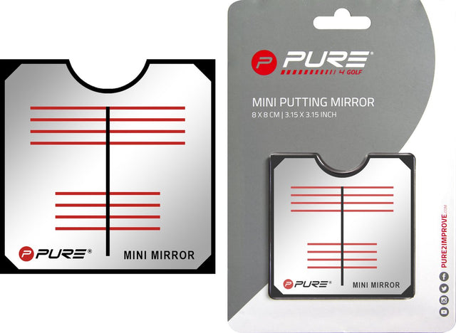 Pure2improve golf spiegel - putting mirror mini - 8x8 cm